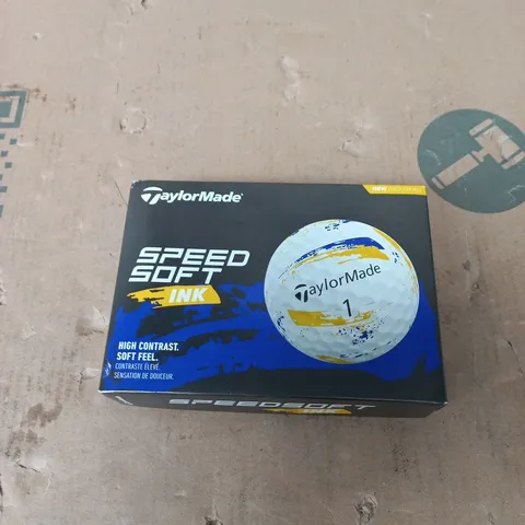 TAYLORMADE SPEEDSOFT INK GOLF BALLS –  (BOXED)