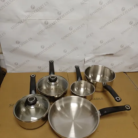 MORPHY RICHARDS 8 PIECE PAN SET