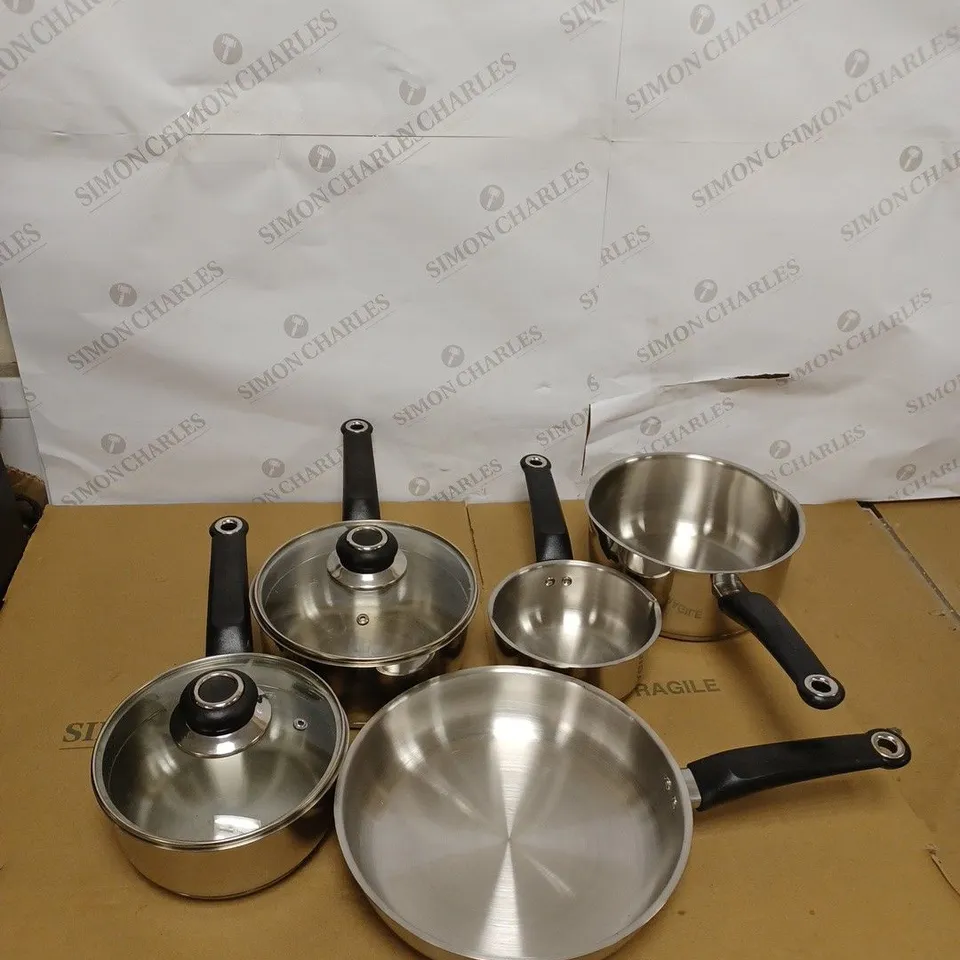 MORPHY RICHARDS 8 PIECE PAN SET