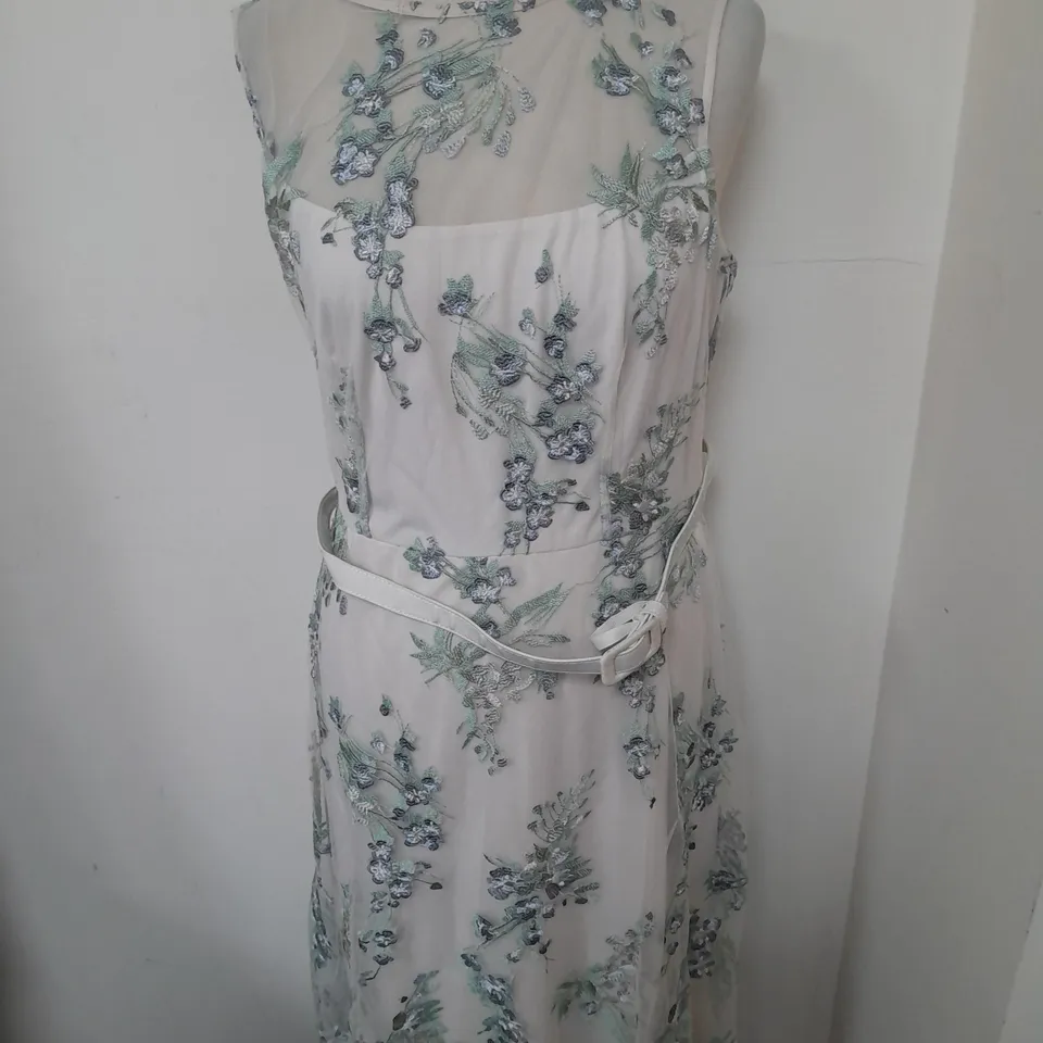 PHASE EIGHT LIA EMBROIDERED DRESS - UK 14