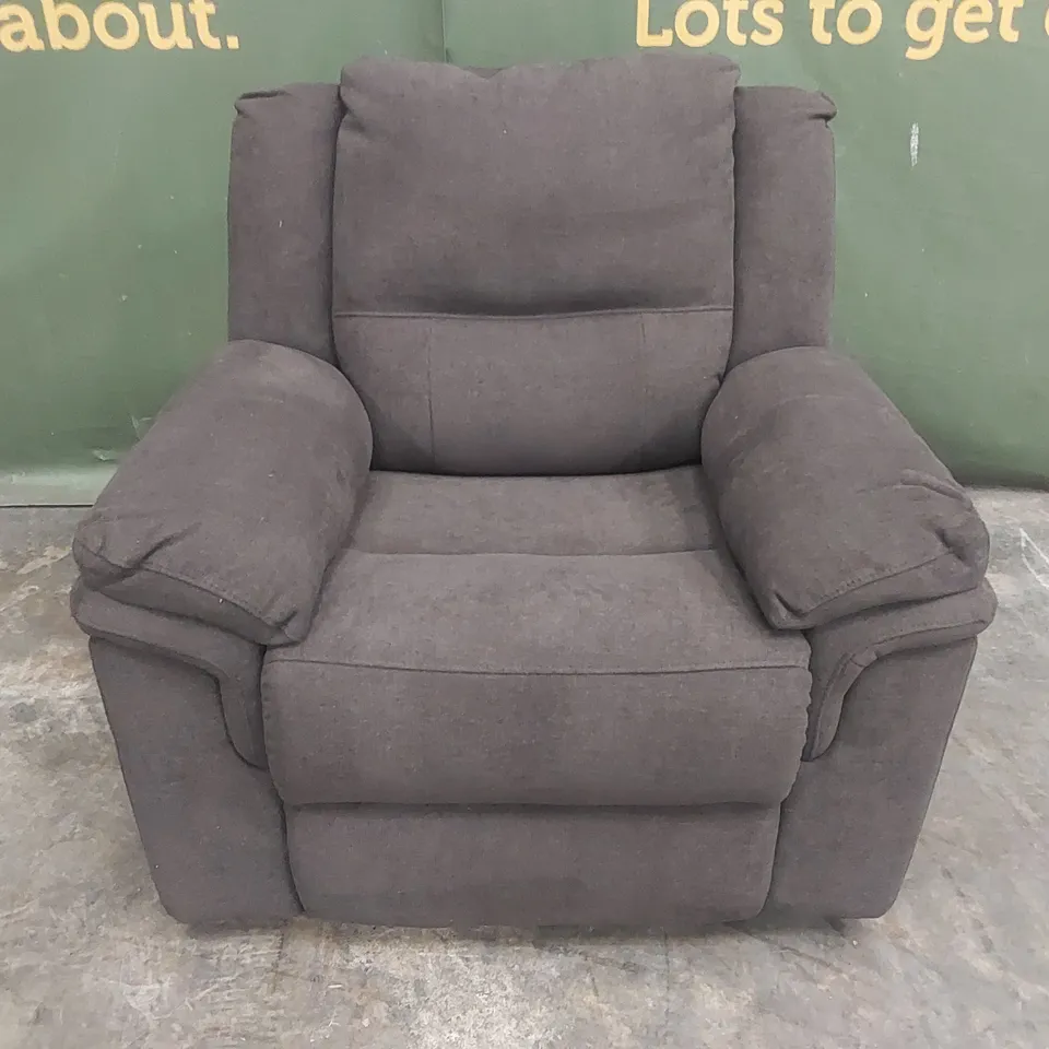ALBION FABRIC HIGH BACK MANUAL RECLINER ARMCHAIR RRP £479