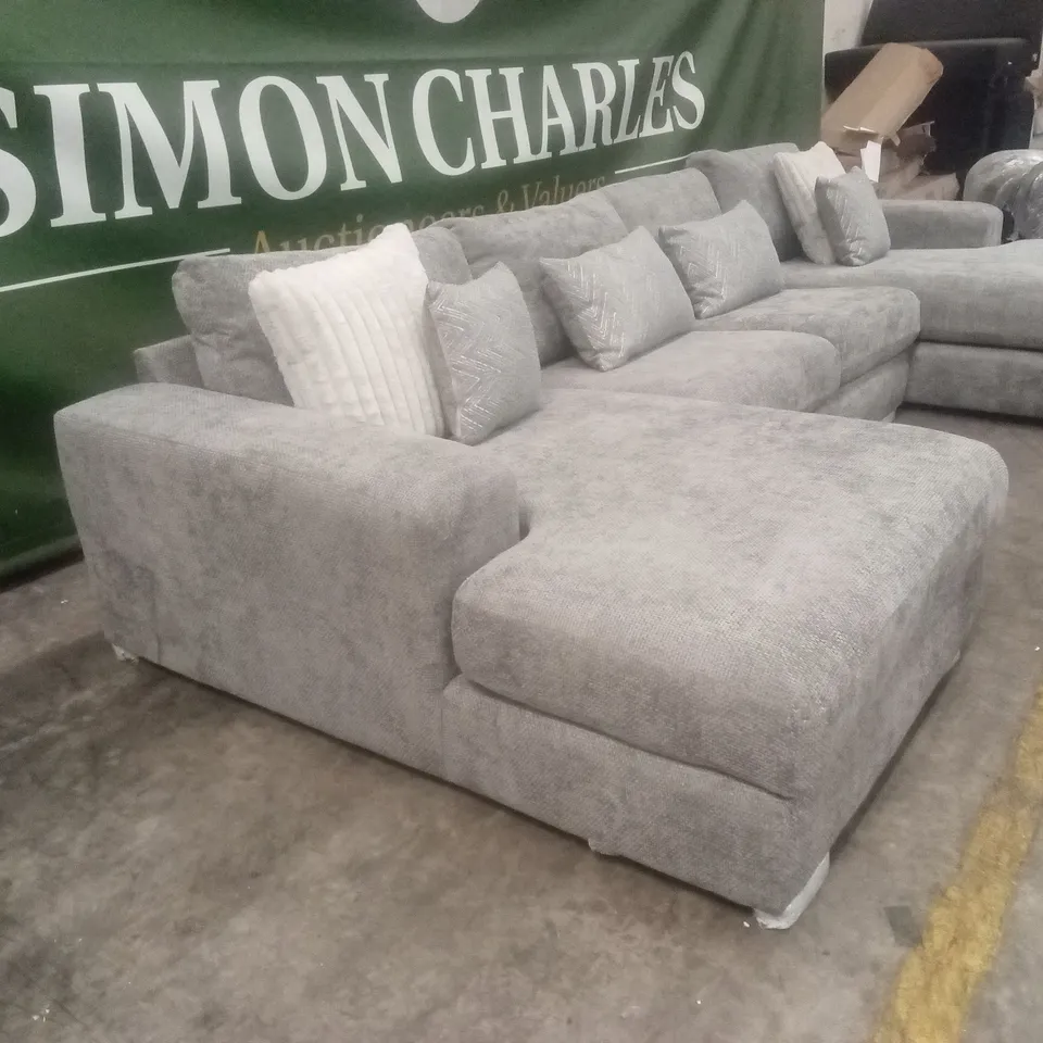 BROADGATE LARGE U-SHAPE MODULAR SOFA WITH FOOTSTOOL RRP £3399