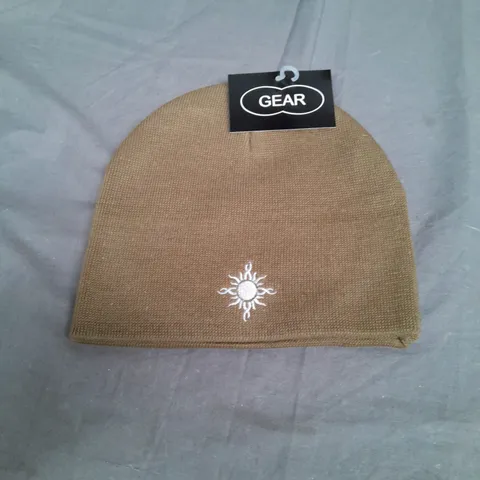 BOX OF APPROX 120 GEAR GOD SMACK KHAKI BEANIE 