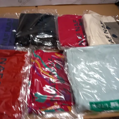 LARGE QUANTITY OF ASSORTED BAGGED NAF NAF CLOTHING ITEMS IN VARIOUS SIZES