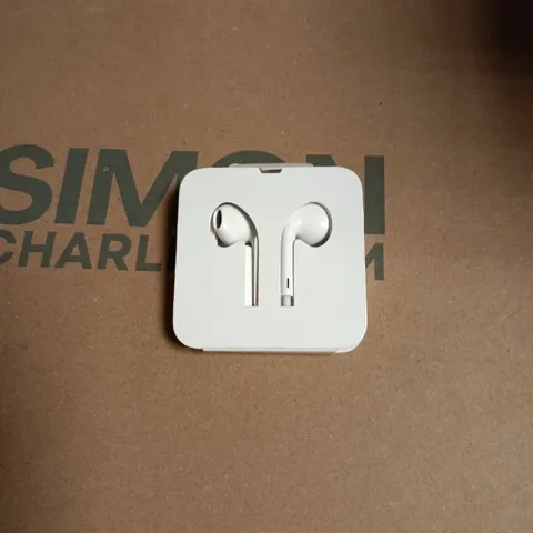 BOX OF APPROXIMATELY 300 LIGHTNING EARPHONES 
