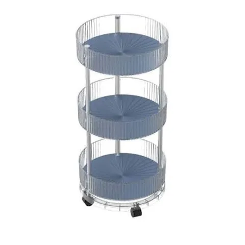 SARA DAVIES 3 TIER FLUTED TROLLEY WITH SILLICONE LINERS