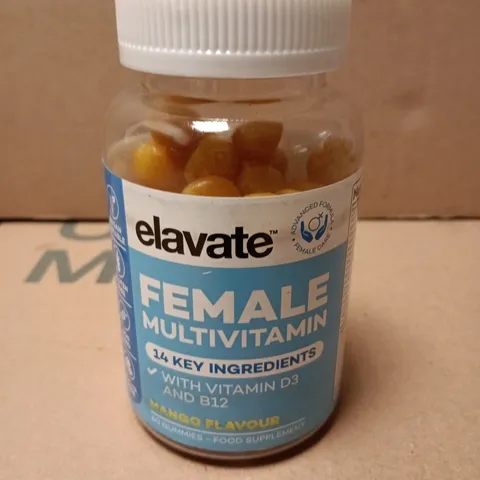 ELAVATE FEMALE MULTIVITAMIN GUMMIES – MANGO FLAVOUR, 30 GUMMIES