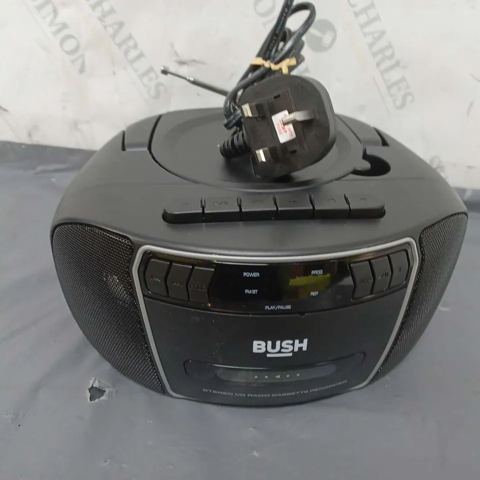 3 BOXED BUSH CD/CASSETTE BOOMBOX WITH RADIOS