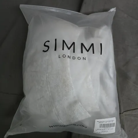 BAGGED SIMMI LONDON MAEVE SL SPORT OVERSIZED HOODIE IN PEBBLE GREY - SMALL