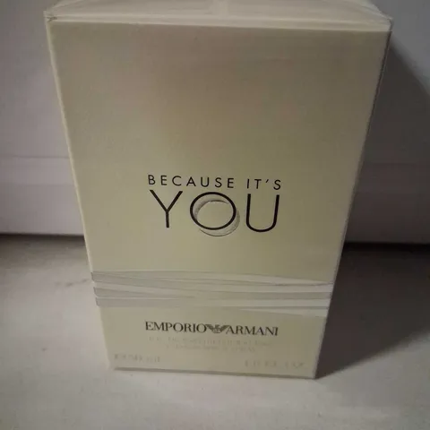 BOXED AND SEALED EMPORIO ARMANI BECAUSE IT'S YOU EDP POUR FEMME 50ML