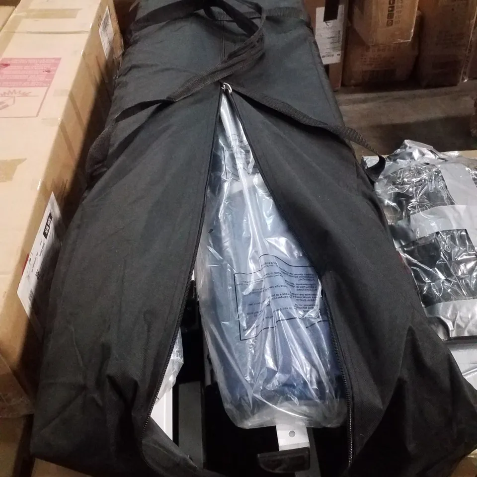 BAGGED OUTSUNNY 3 X 6 M GARDEN POP UP GAZEBO, WEDDING PARTY TENT MARQUEE, WATER RESISTANT AWNING CANOPY WITH SIDEWALLS, WINDOWS, CARRY BAG, BLUE