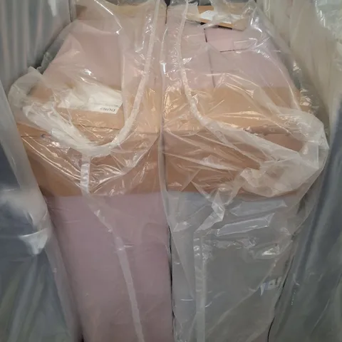 120CM 2 DRAWER SOFT PINK DIVAN BASE (2 PARTS)