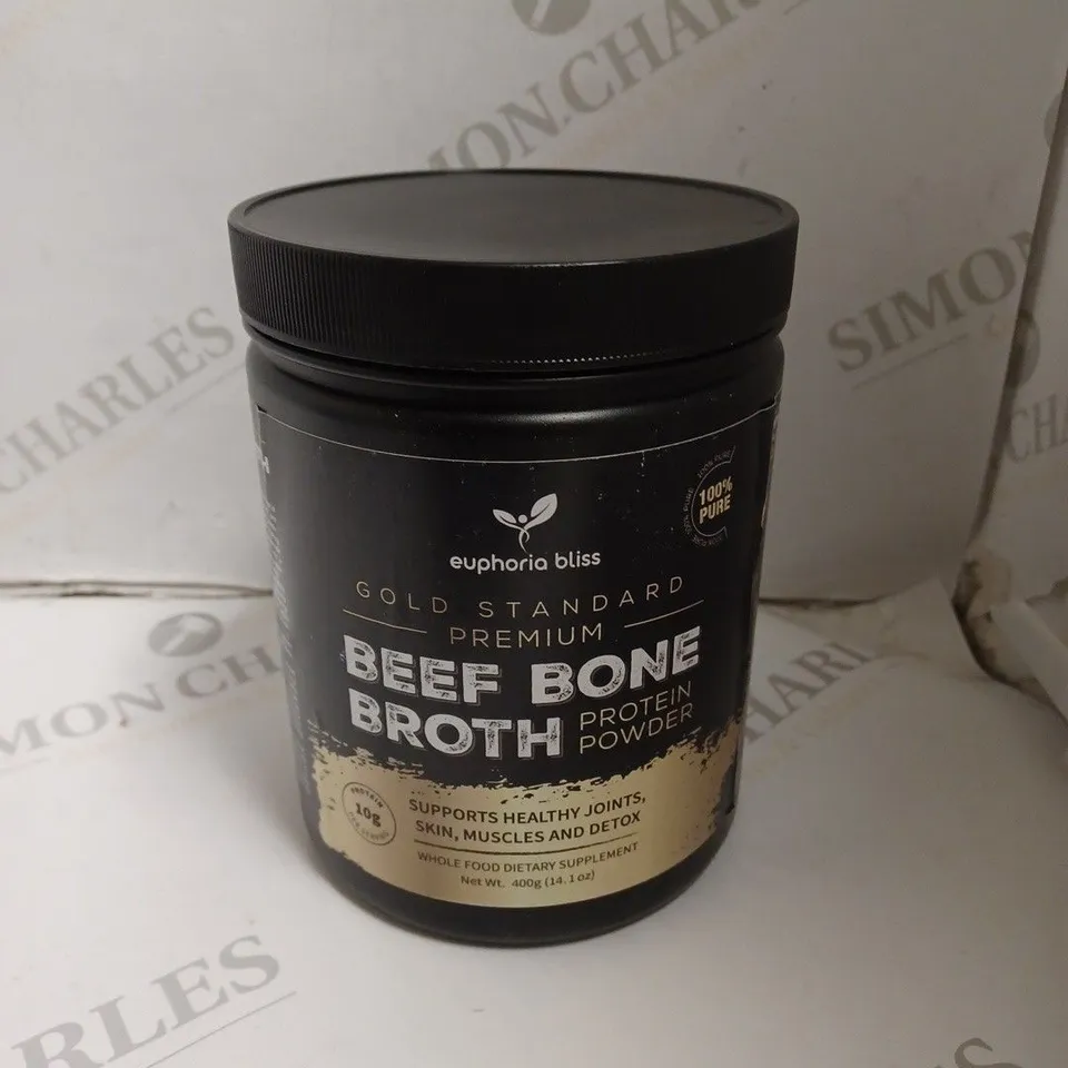 SEALED EUPHORIA BLISS BEEF BONE BROTH PROTEIN POWDER - 400G