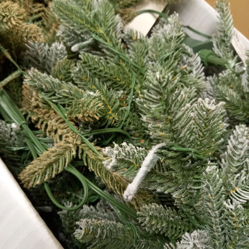 SANTA'S BEST PRE-LIT SNOW KISSED AUBURN CHRISTMAS TREE 4FT - COLLECTION ONLY