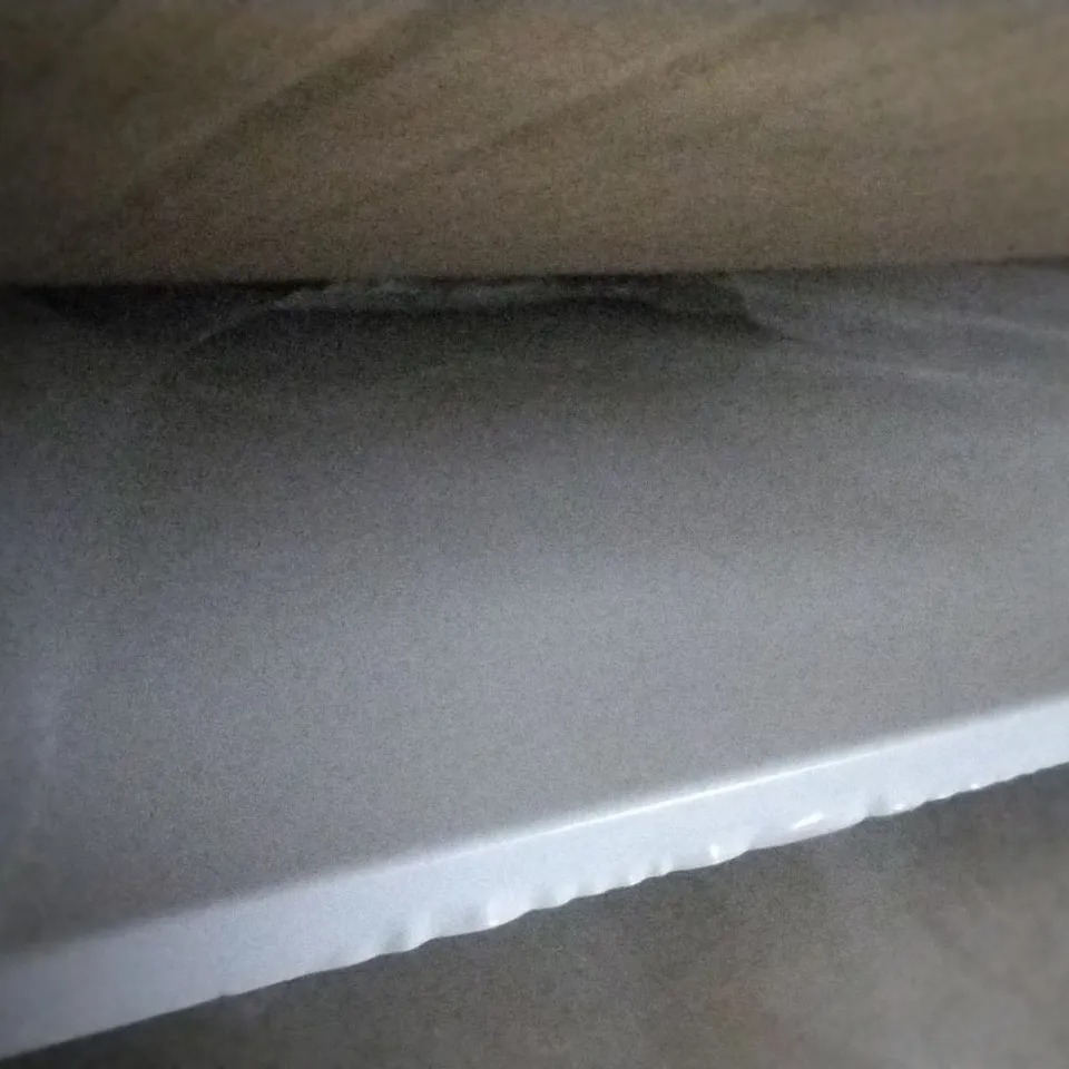 BOXED SPLASHBACK BRUSHED STAINLESS STEEL