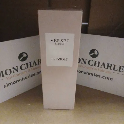 BOXED AND SEALED VERSET PARFUMS PREZIOSE EAU DE PARFUM 50ML