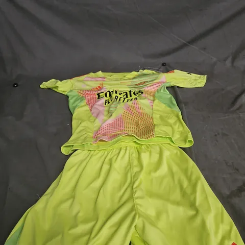 ADIDAS FOOTBALL JERSEY – EMIRATES FLY BETTER ROCCO 22, UK 22, NEON LIME/GREEN