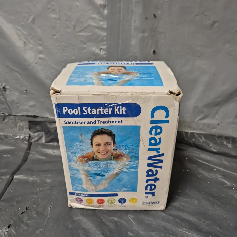 BOXED CLEAR WATER POOL STARTER KIT - COLLECTION ONLY