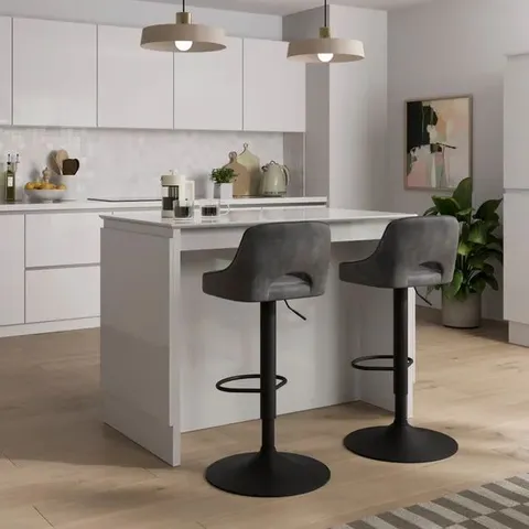 BOXED INEZ KITCHEN ISLAND OFF WHITE (2 BOXES)