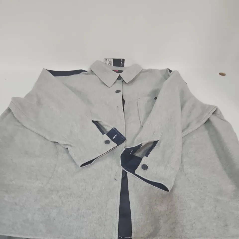 LAURASON GREY WOOL COAT – UK 26