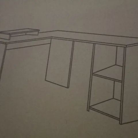 PALLET OF APPROXIMATELY 18 BOXED L-SHAPED COMPUTER DESKS