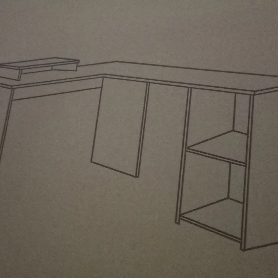 PALLET OF APPROXIMATELY 18 BOXED L-SHAPED COMPUTER DESKS 