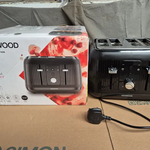 BOXED KENWOOD DAWN COLLECTION 4 SLICE TOASTER IN BLACK