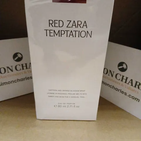 BOXED AND SEALED RED ZARA TEMPTATION EAU DE PARFUM