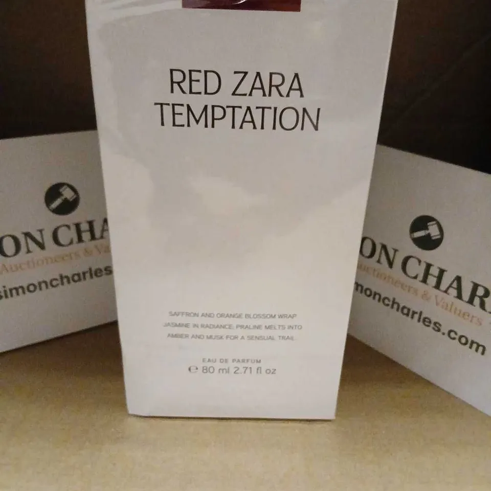 BOXED AND SEALED RED ZARA TEMPTATION EAU DE PARFUM