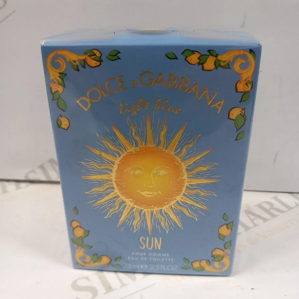 BOXED AND SEALED DOLCE AND GABBANA LIGHT BLUE SUN EAU DE TOILETTE 75ML