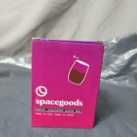 SPACEGOODS METAL INSULATED QUOTE MUG 