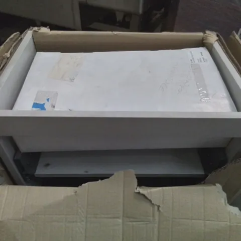 BOXED VANITY CARCASS WH 2 DRAWER 600 X 561 X 369MM