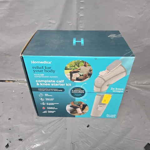 BOXED HOMEDICS PAIR OF MODULAIR COMPRESSION SYSTEM CALF WRAPS