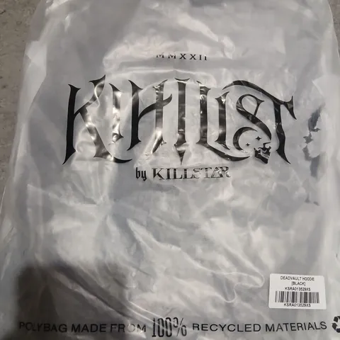 APPROXIMATELY 9 BRAND NEW KILLSTAR CLOTHING PRODUCTS TO INCLUDE; DEADVAULT HOODIE