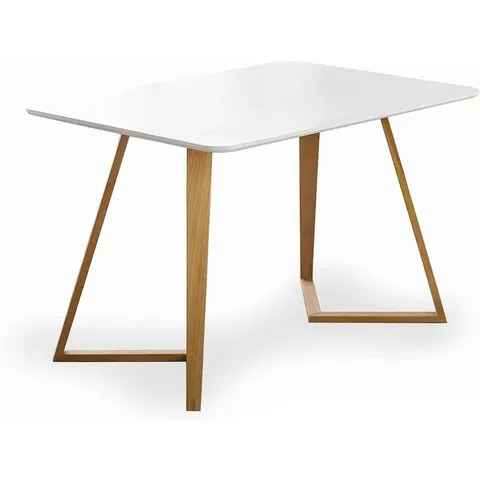 BOXED DONATUS 120cm DINING TABLE - WHITE (1 BOX)