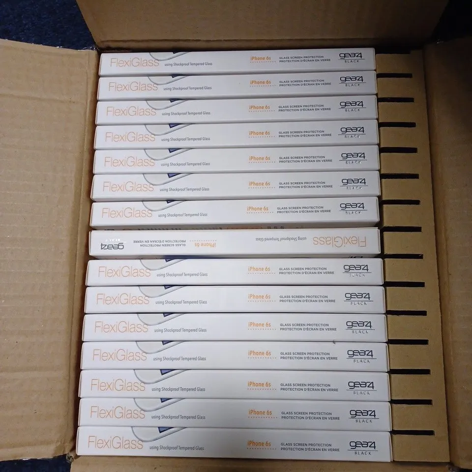 LARGE BOX OF ASSORTED GEAR4 FLEXIGLASS FOR IPHONE 6/6S 