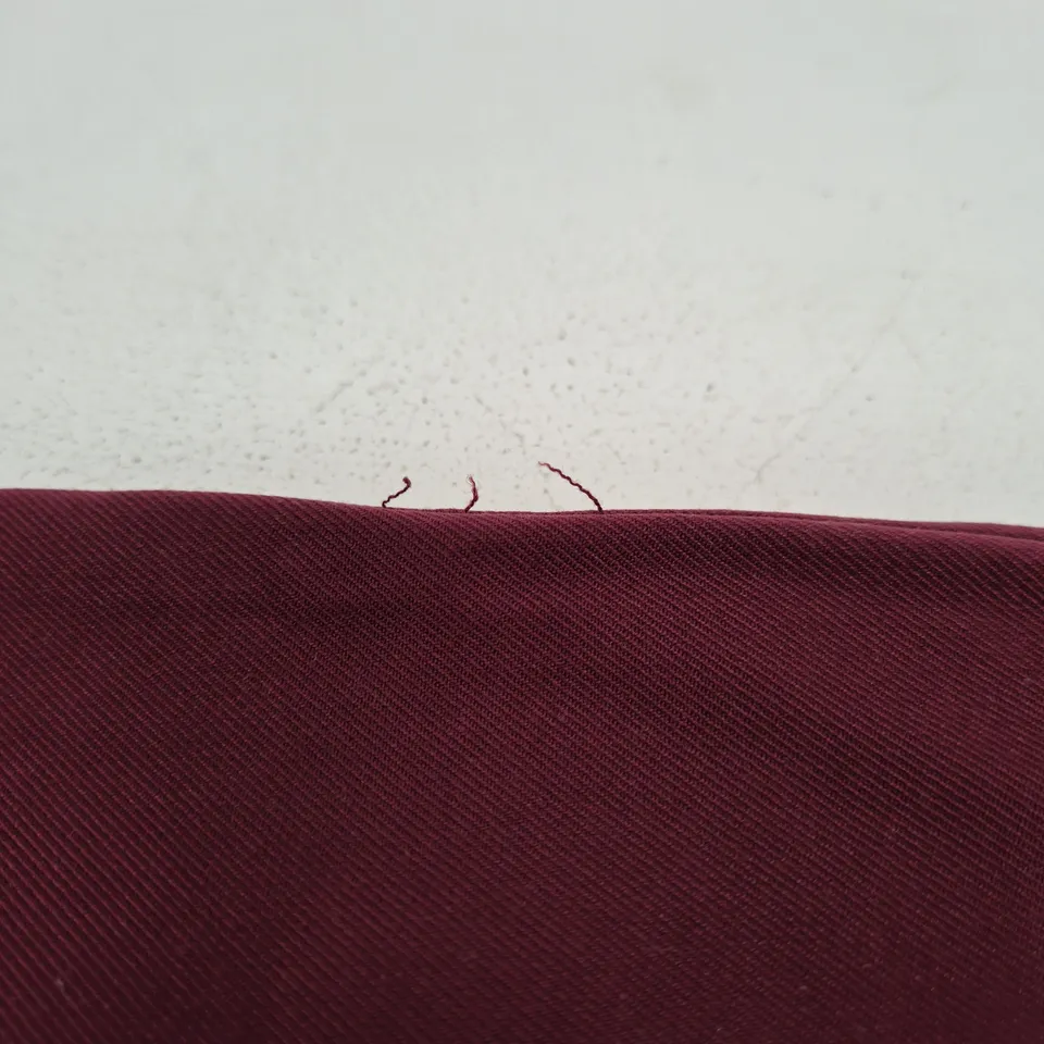 H&M WOMEN'S BURGUNDY WIDE-LEG TROUSERS – UK 8 (EU 36, US 4)