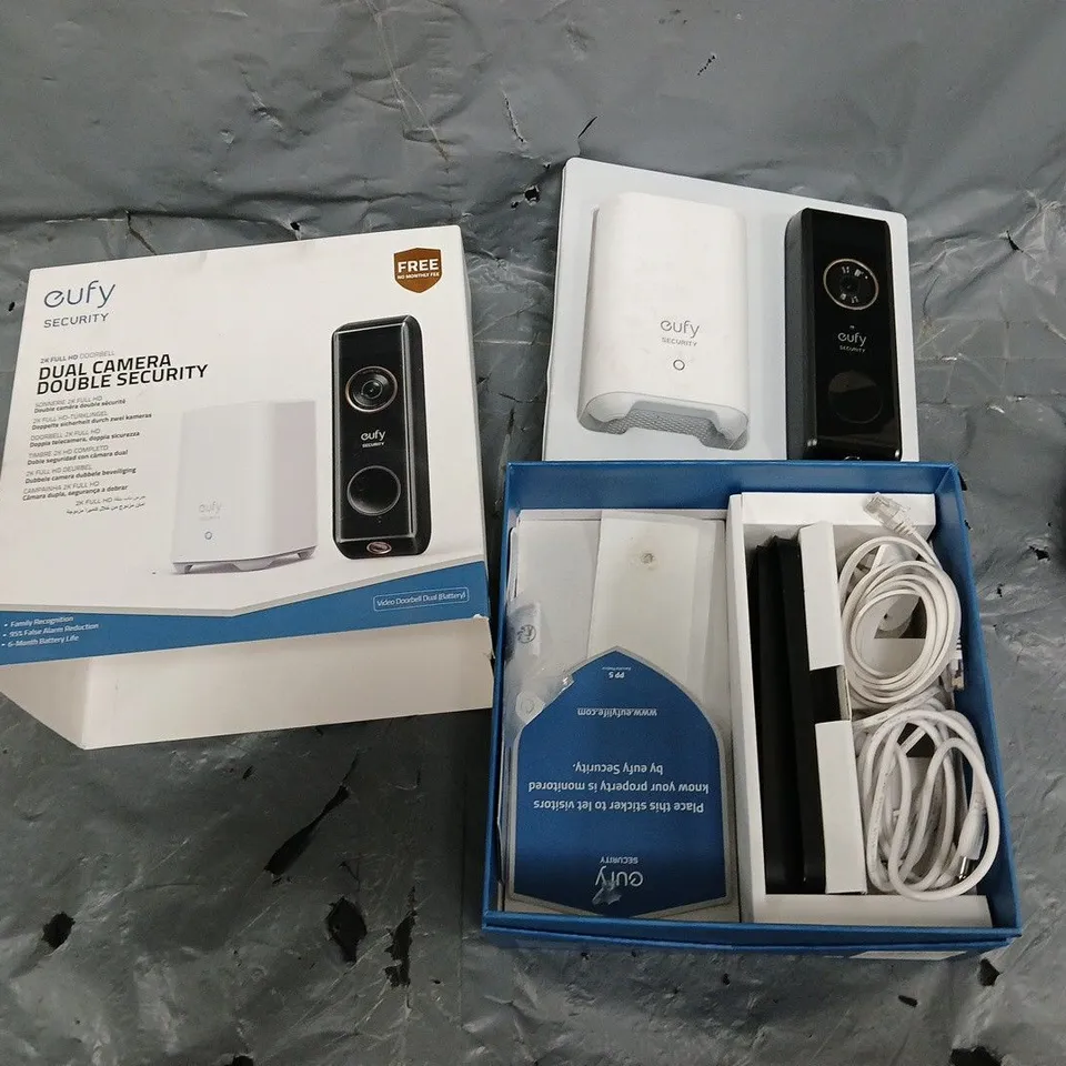 BOXED EUFY DUAL CAMERA DOUBLE SECURITY KIT 