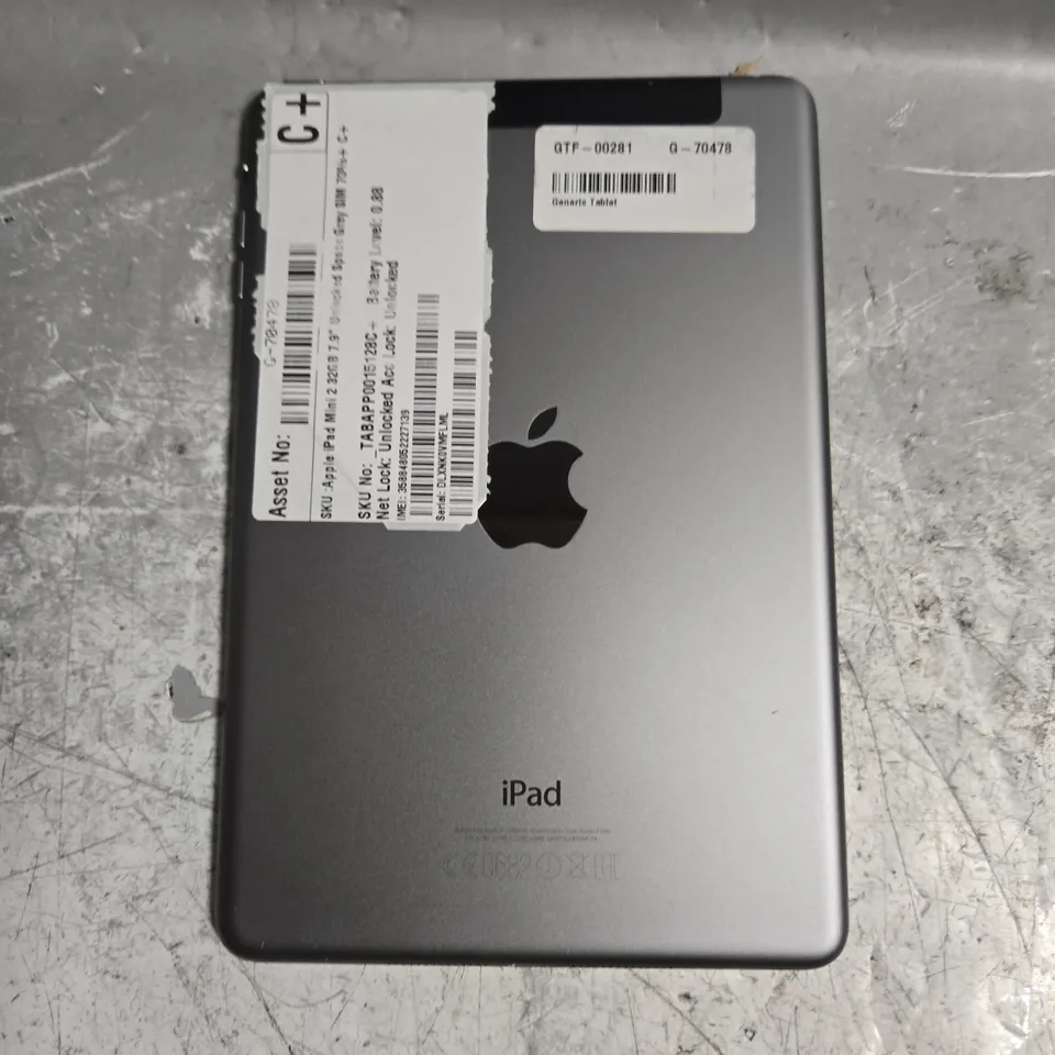 APPLE IPAD MINI 2 TABLET 