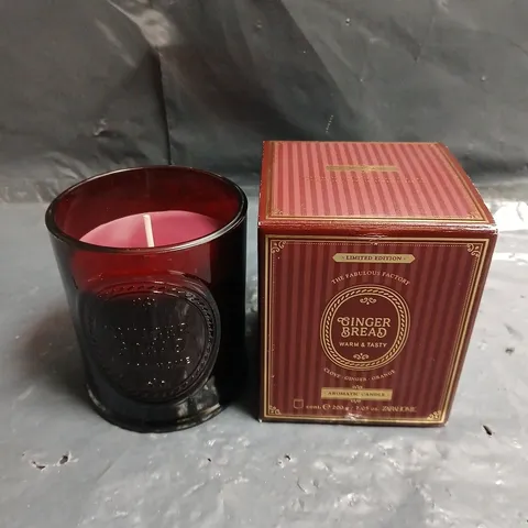 GINGER BREAD AROMATIC CANDLE β LIMITED EDITION (THE FABULOUS FACTORY)