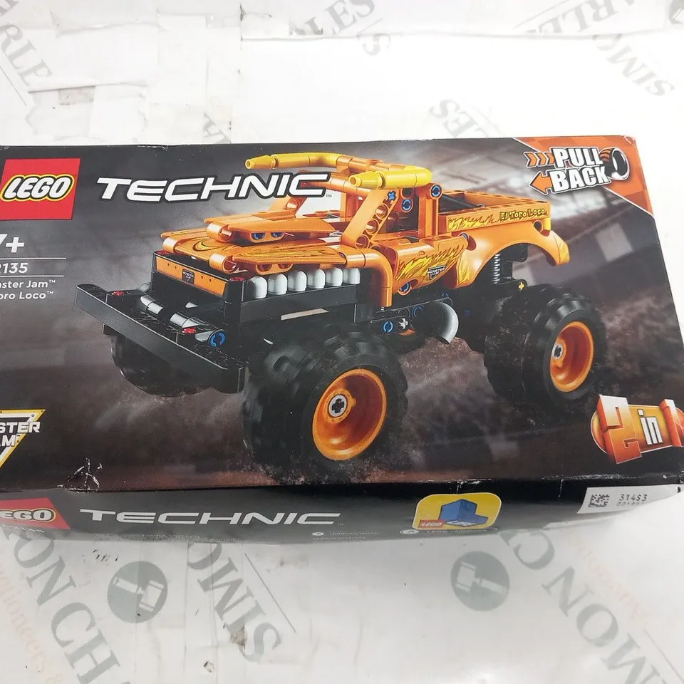 BOXED LEGO TECHNIC 42135 MONSTER JAM EL TORO LOCO