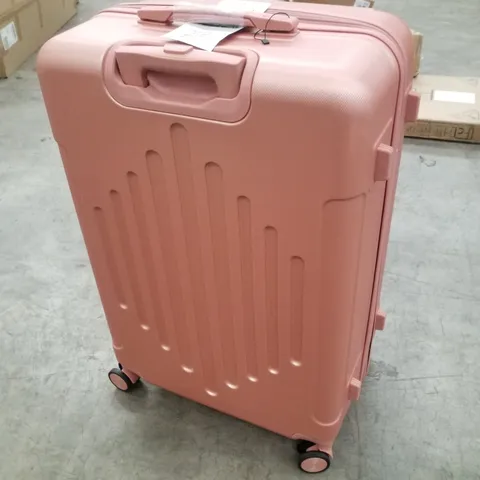 BOXED FCH 3PC HARD SHELL TRAVEL SUITCASES - PINK