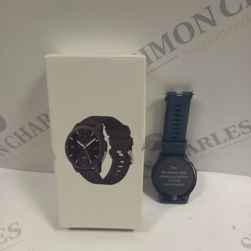 BOXED RUBBER STRAPPED FITNESS TRACKER SMART WATCH 