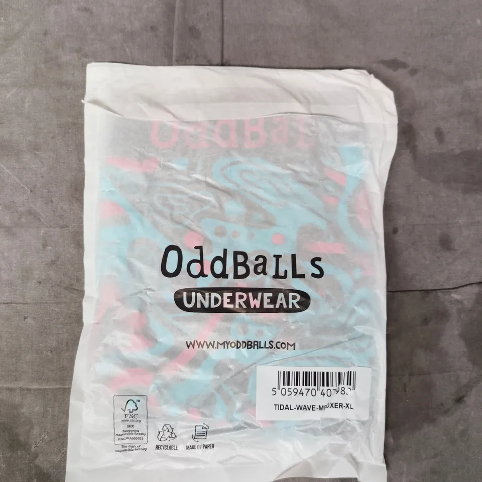 BAGGED ODDBALLS TIDAL WAVE BOXERS SIZE XL