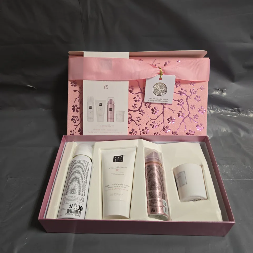 BOXED RITUALS... THE RITUAL OF SAKURA 4 BESTSELLERS BODY CARE KIT
