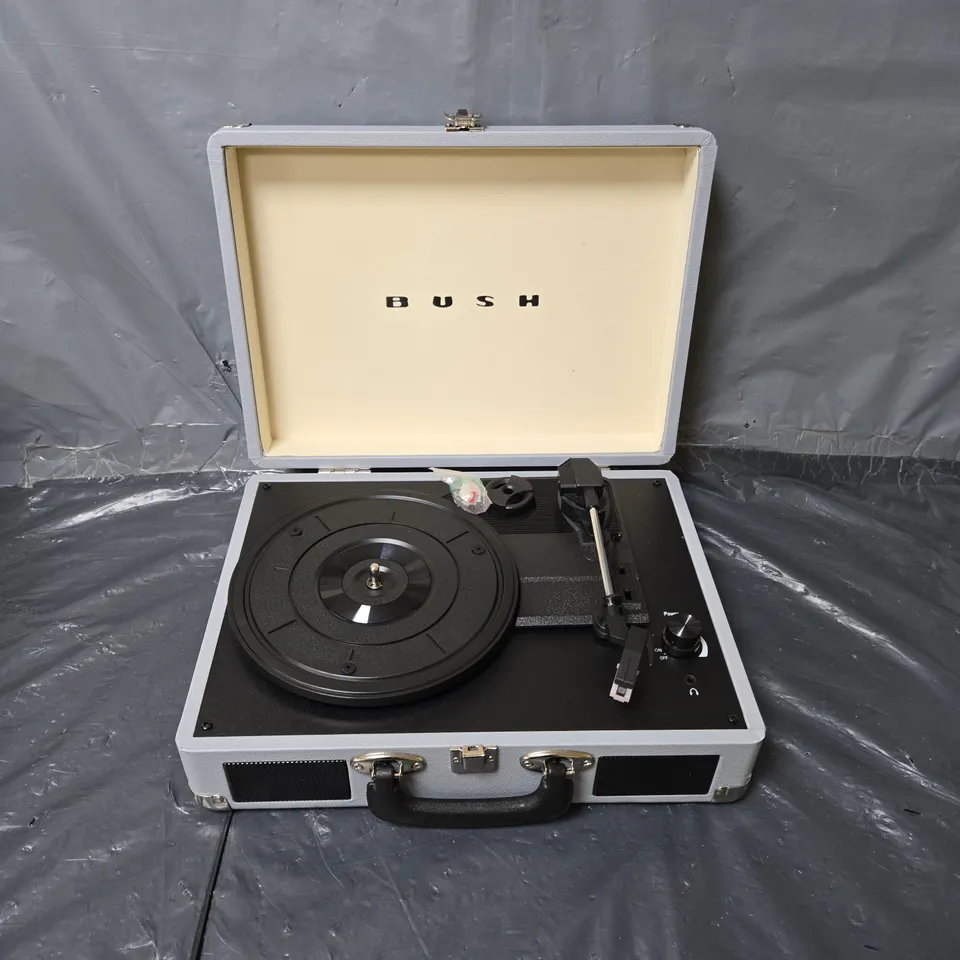 BOXED BUSH CLASSIC TURNTABLE IN GREY