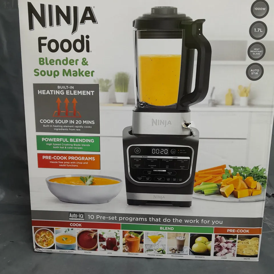 NINJA BLENDER AND SOUP MAKER IN BLACK