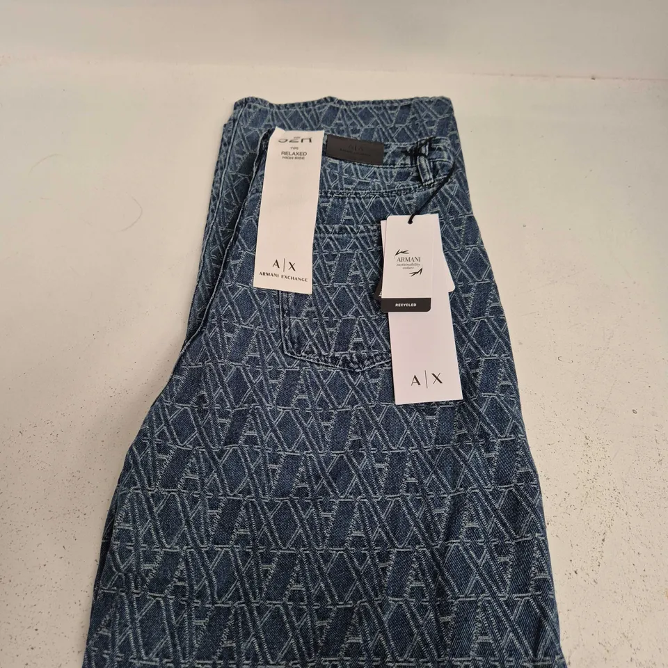 ARMANI EXCHANGE JEANS – BLUE DENIM - SIZE 32R