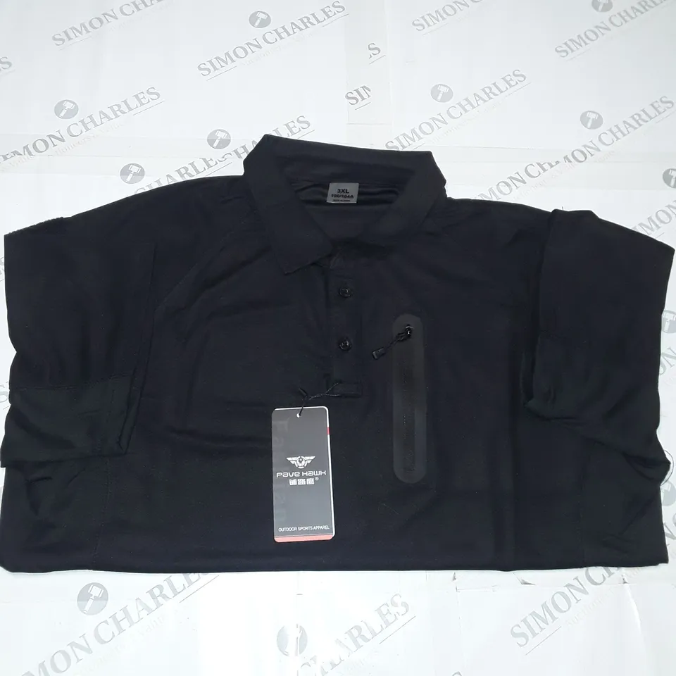 Pave Hawk Outdoor Sports Polo - Size 3XL - Black 