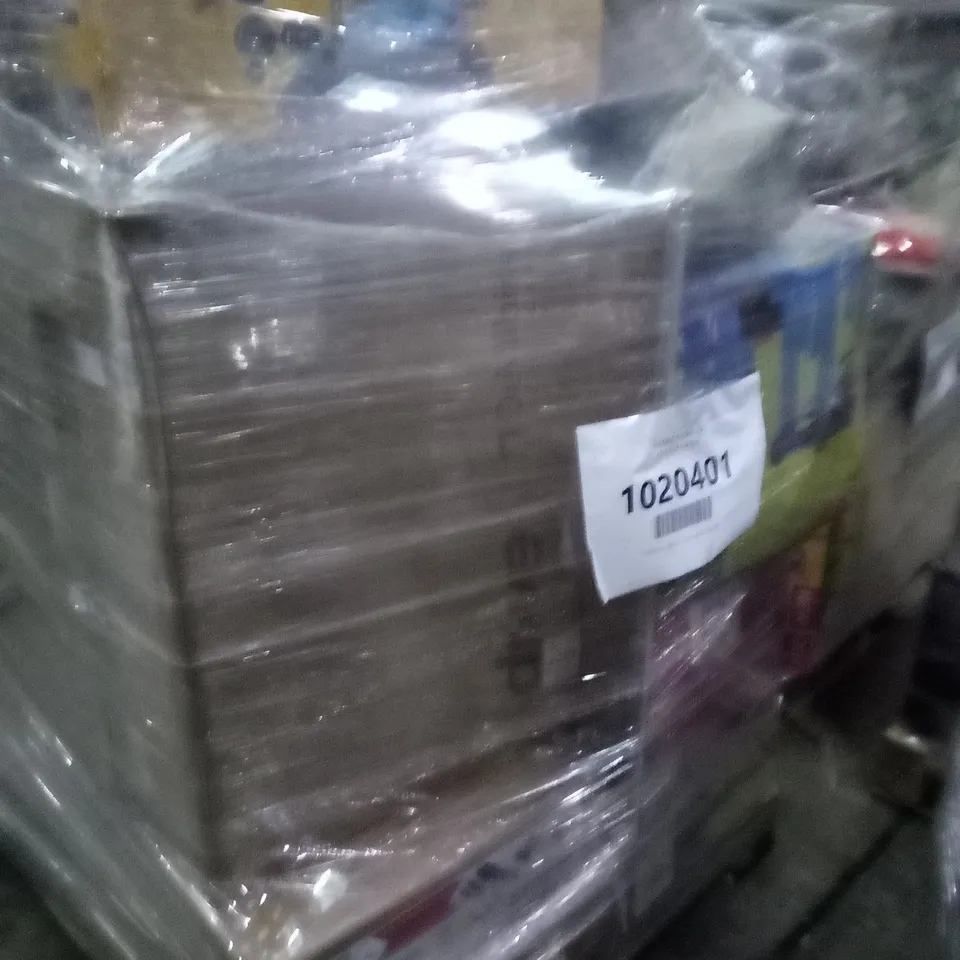 PALLET OF APPROXIMATELY 15 ASSORTED ELECTRICAL ITEMS TO INCLUDE LAWNMOWERS, STOVES , ETC 